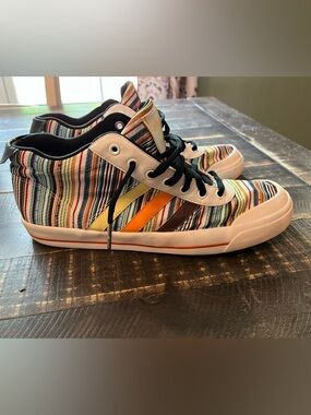Adidas Basic STR II Mid Top 2007 Men’s Size 11.5 Multicolor Custom